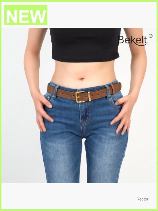 Women\'s Full Grain Leather Belt for Jeans Pants Real Genuine Leather Waist Belt main image 4